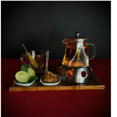 دمنوش سبز و لیمو — شوگر