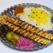 چلو کباب مرغ در کباب بهارستان