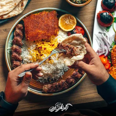 چلو كباب گوسفندي مخصوص — جگرطوری