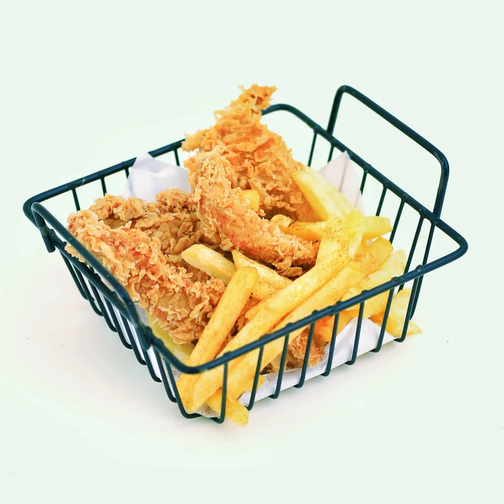 چیکن استریپس در مکث برگر