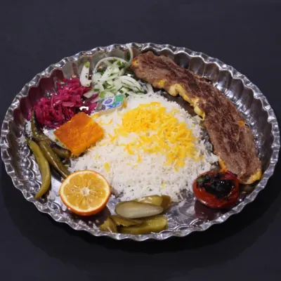 چلو کباب میکس — کافه رستوران گلچین