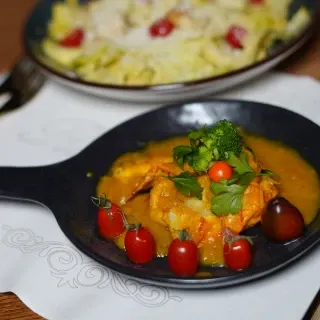 خوراک میگو در Drv Roof Garden
