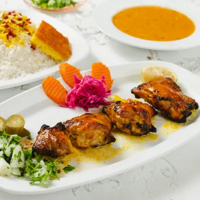 چلوجوجه با استخوان — مجموعه غذایی رزا