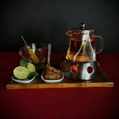 دمنوش سبز و لیمو — شوگر