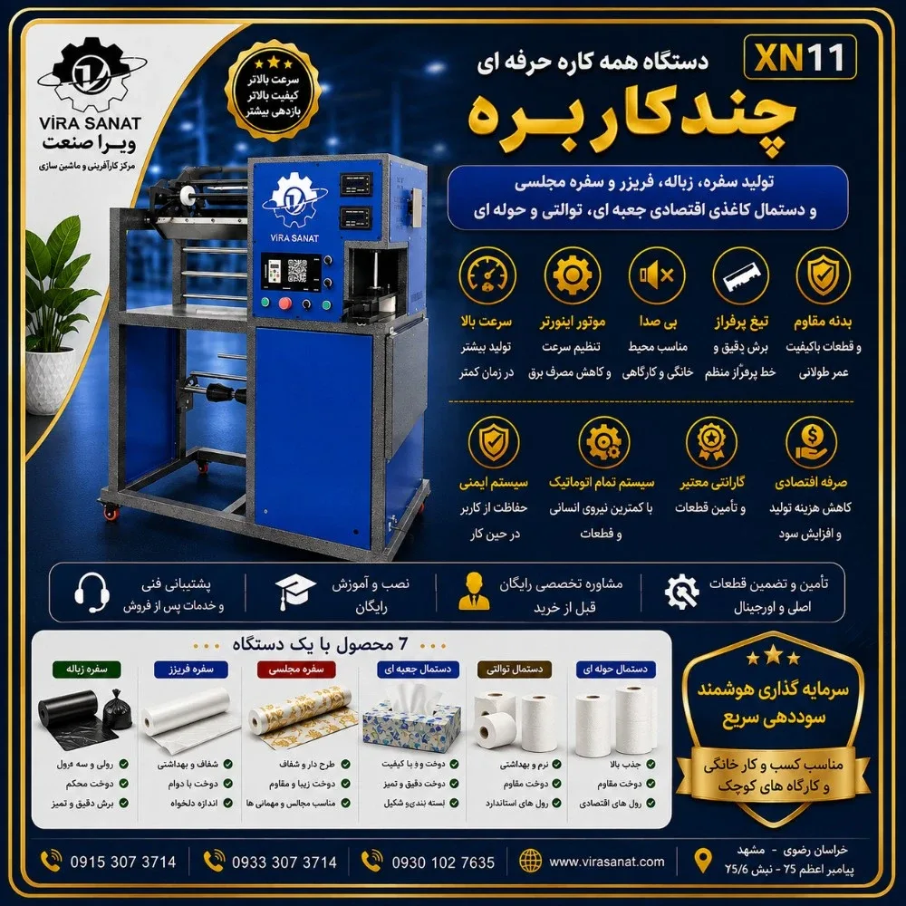 همه کاره چند کاربره حرفه ای در مرکـز کـارآفرینـی و راه اندازی کسب و کــار های زود بــازده ----- ویرا صنعت -----
