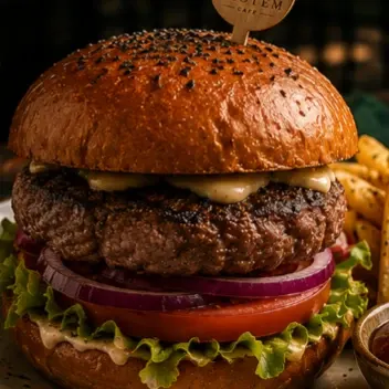کلاسیک برگر %95 دستی در کافه ژوتم