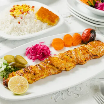 (برنج سفید)(جوجه بی استخوان 160گرم)(قیمه) — مجموعه غذایی رزا