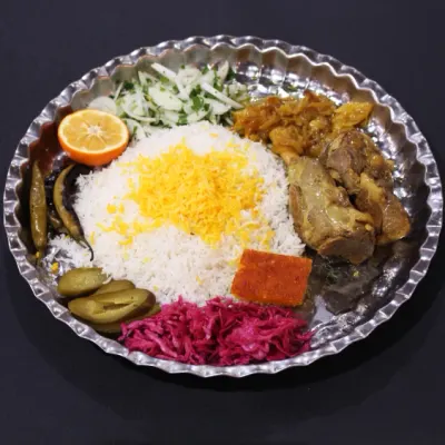 چلو گوشت بره — کافه رستوران گلچین
