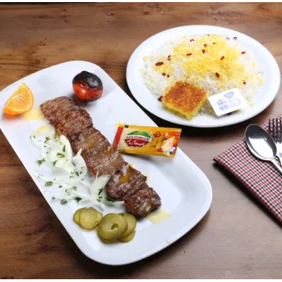 چلو کباب برگ در رستوران عبداللهی