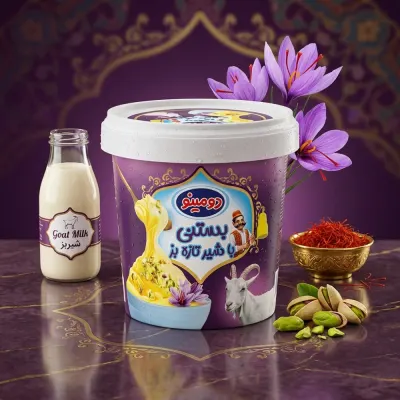 دومينو ليوان ماراش زعفراني 12عددي — بستنی دومینو