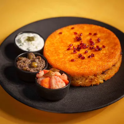 ته چین گوشت و بادمجان — فست فود آفتابگردان